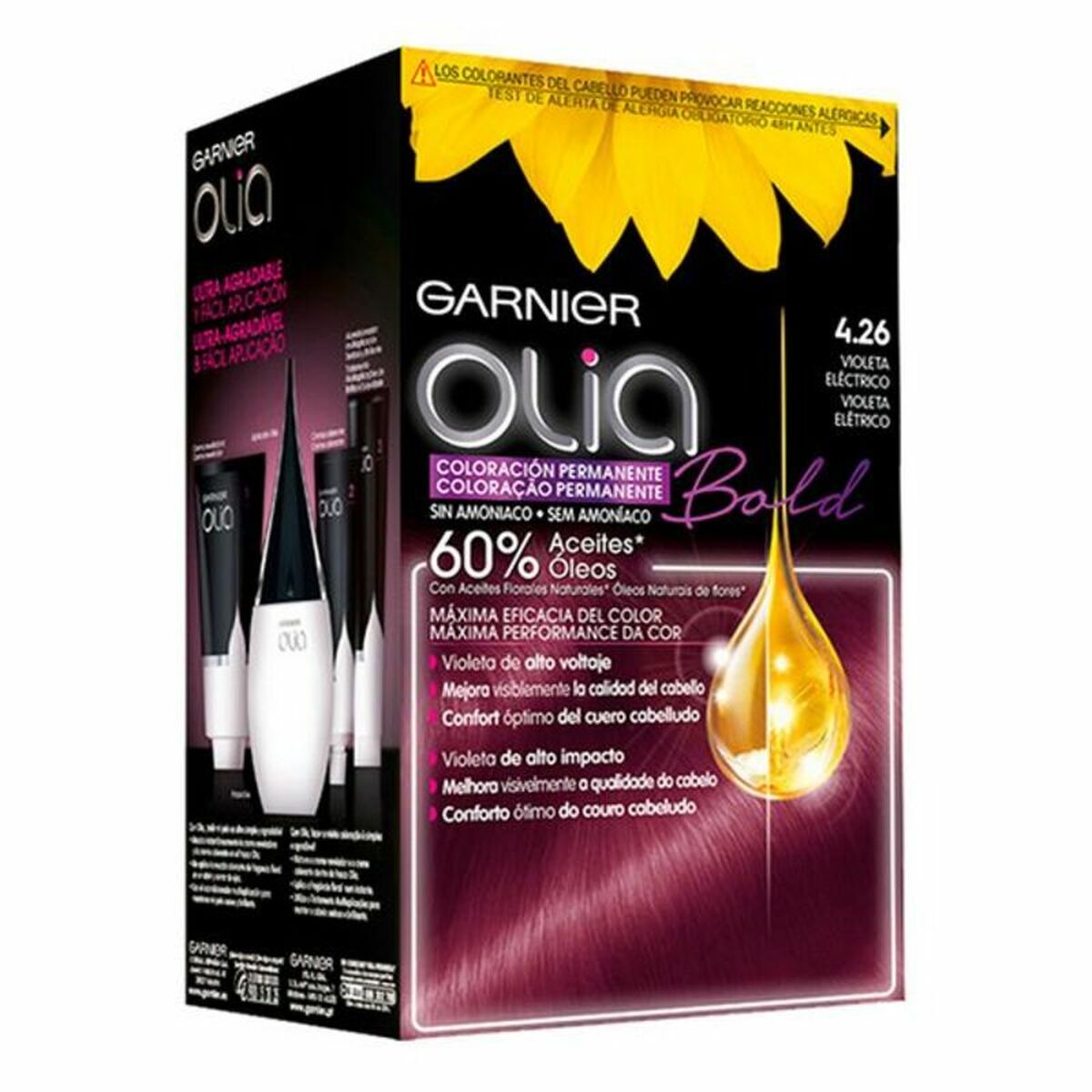 Färg utan ammoniak Olia Garnier 7.40 - cobrizo intenso