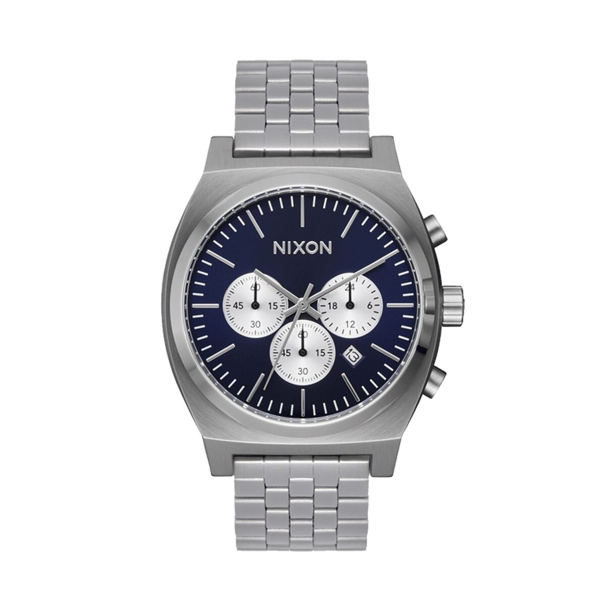 Herrklocka Nixon TIME TELLER Silvrig
