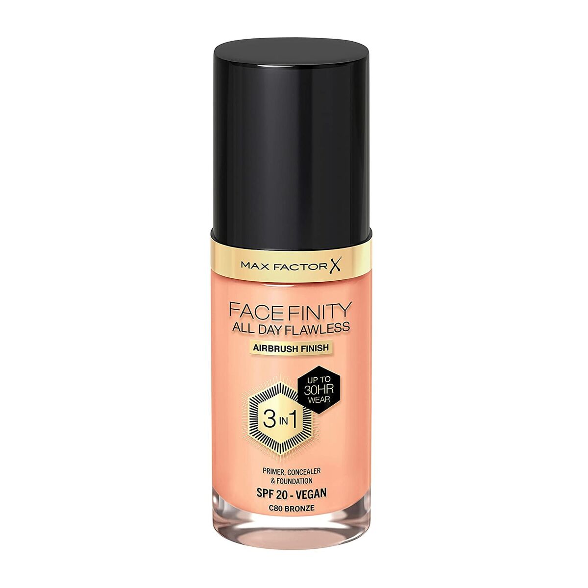 Foundationkräm Max Factor Facefinity 3 i 1 Spf 20 Nº 80 Bronze 30 ml