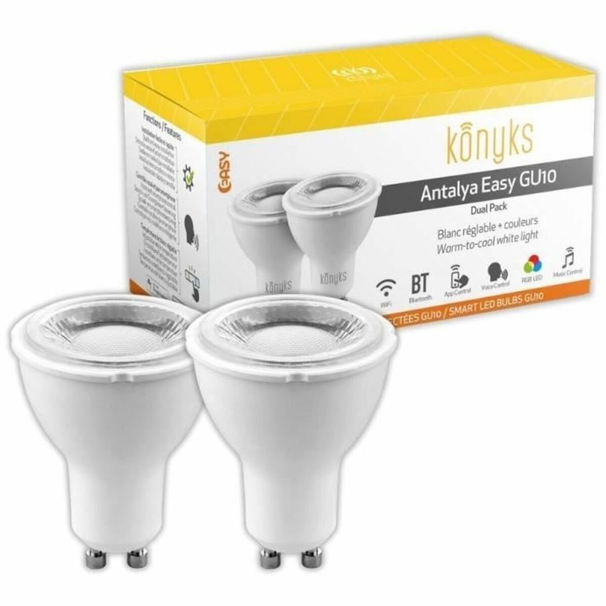 Smart-Lampa Konyks E (2700 K) (6500 K) (2 antal)
