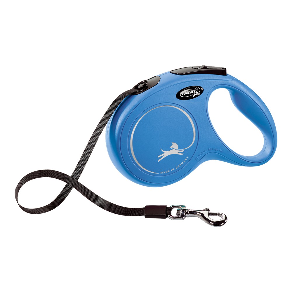 DoHundkoppel Flexi New Classic 5m Blå Storlek L