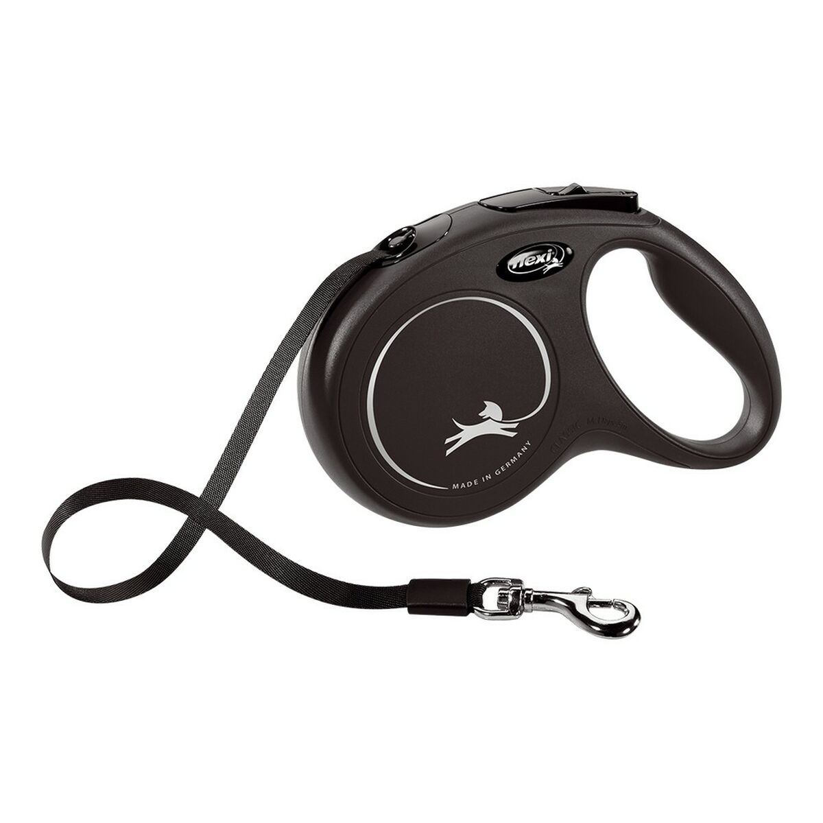 DoHundkoppel Flexi New Classic 5m Svart Storlek L black