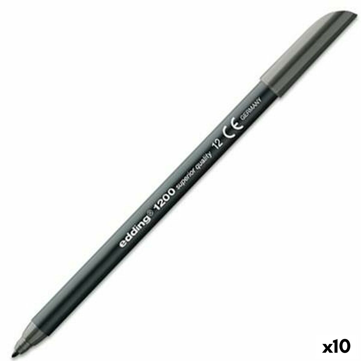 Spritpenna Edding 1200 Grå (10 antal)