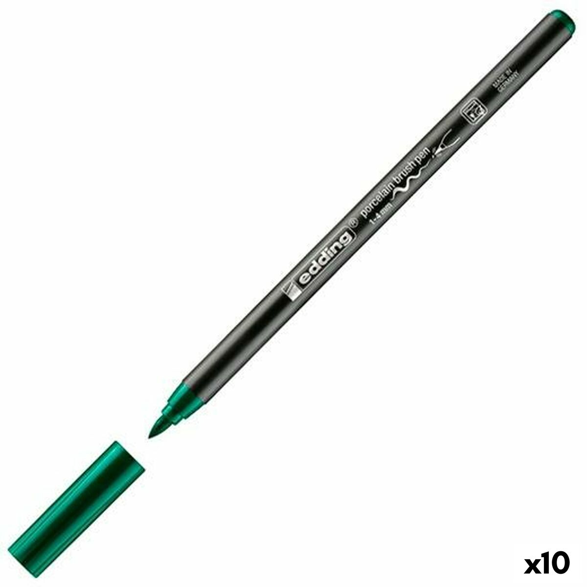 Tuschpennor Edding 4200 Porslin Grön (10 antal)