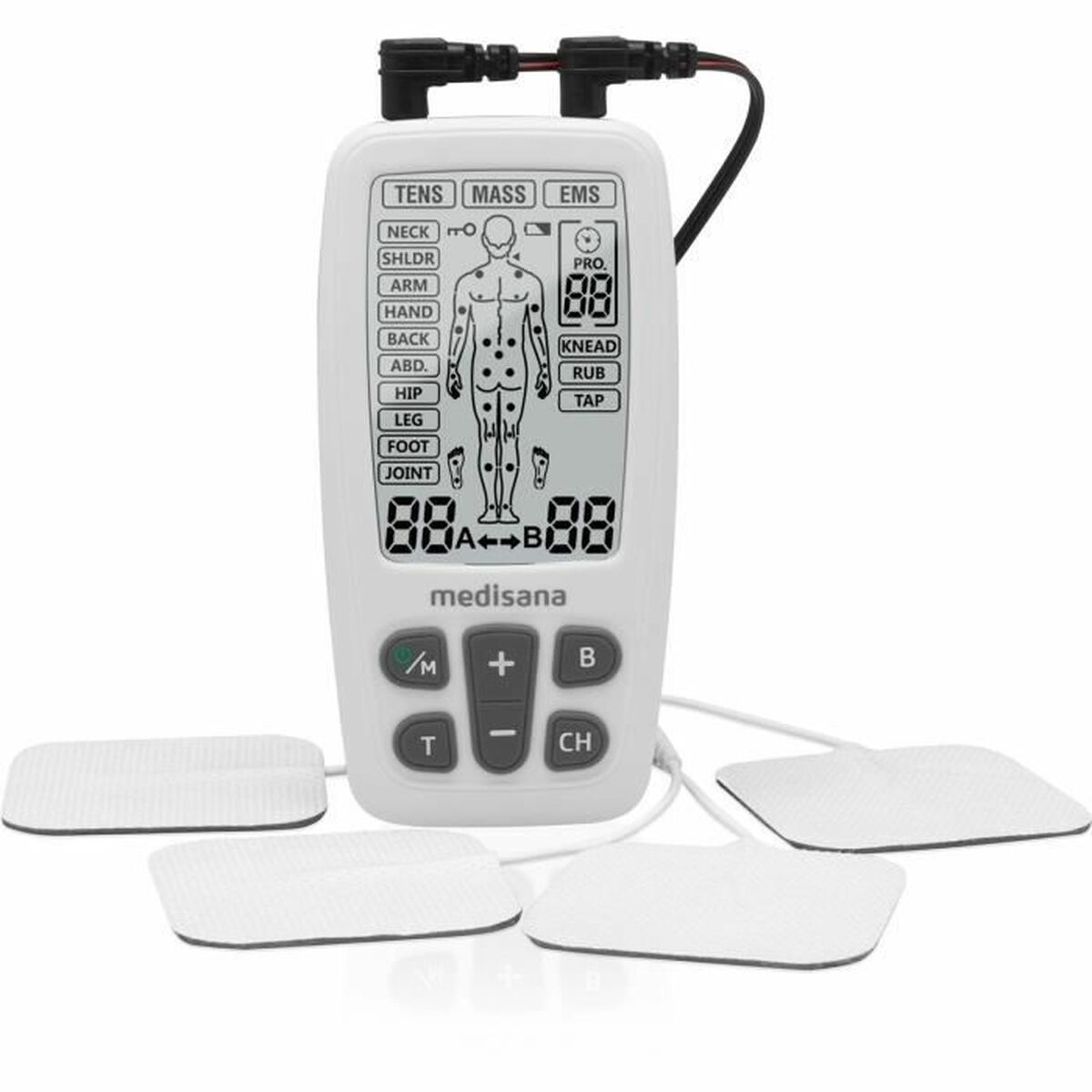 Elektrisk muskelstimulator Medisana Svart/Vit