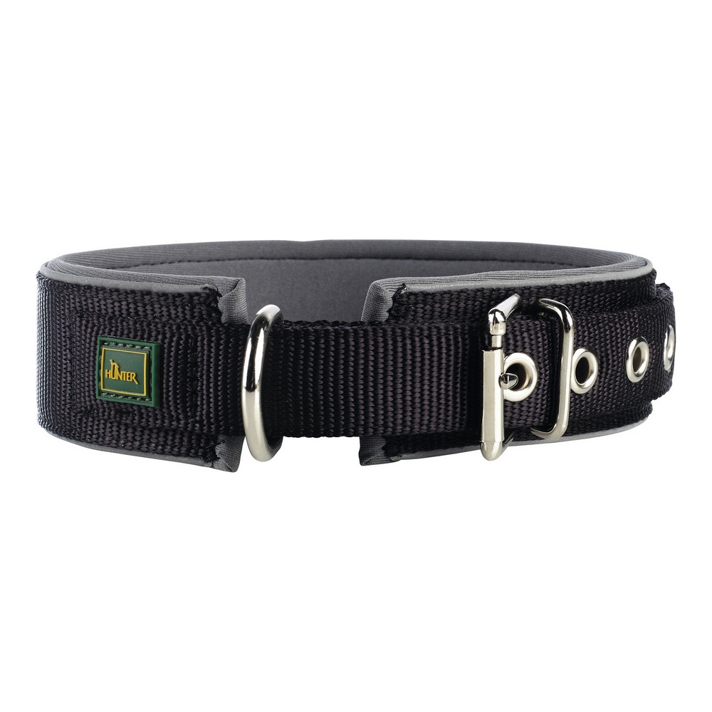 Hundhalsband Hunter Neoprene Reflect Svart (39-46 cm)
