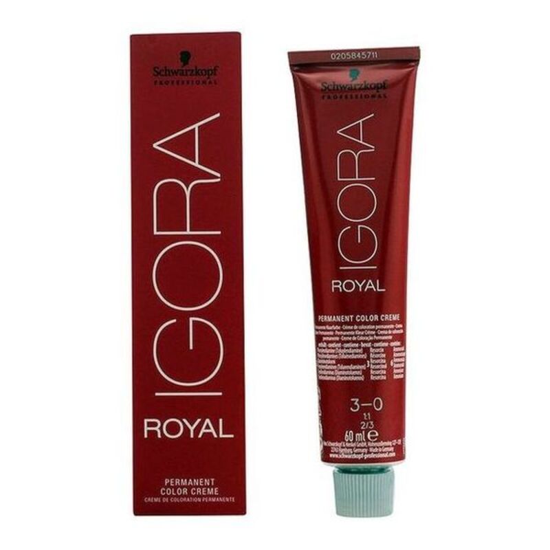 Permanent hårfärg Igora Royal Schwarzkopf 3-0 (60 ml)