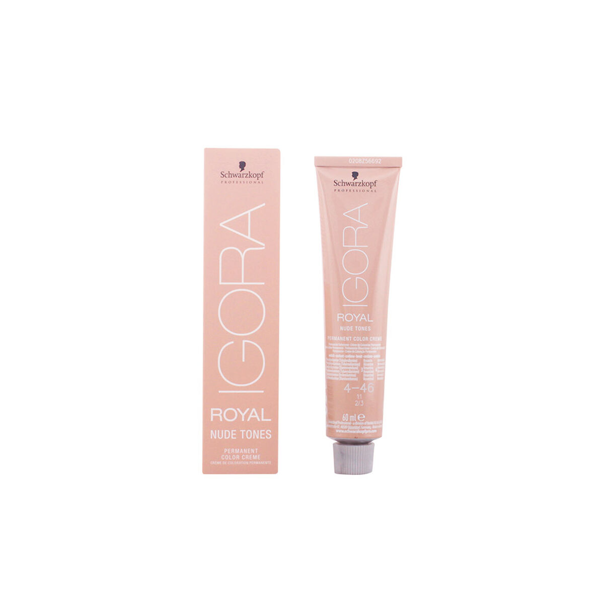 Permanent hårfärg - creme Schwarzkopf Igora Royal Nude Tones Nº 4.46 (60 ml)
