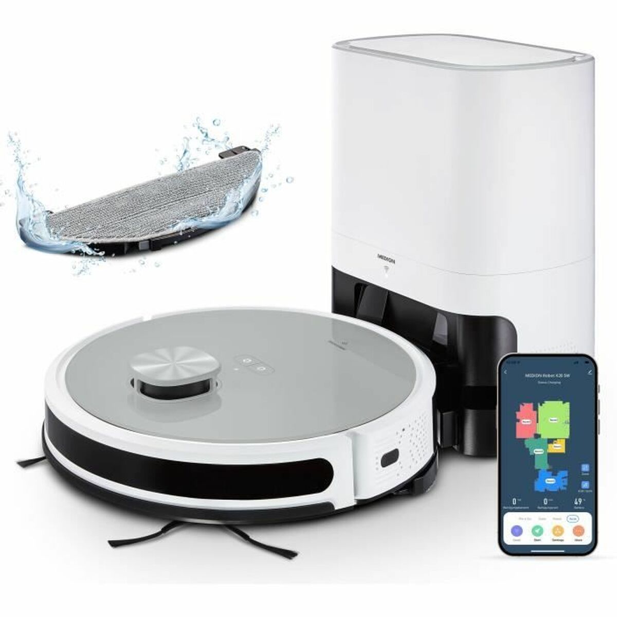 Robotdammsugare Medion 3000 PA 600 ml