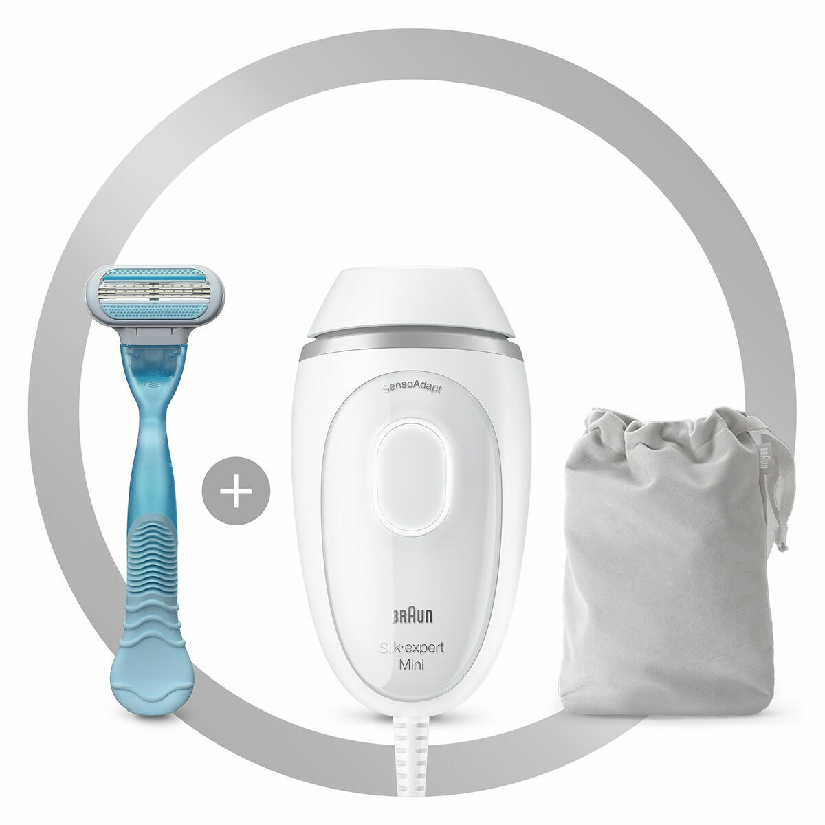 Intensivt pulserande IPL hårborttagare med tillbehör Braun Mini PL1124