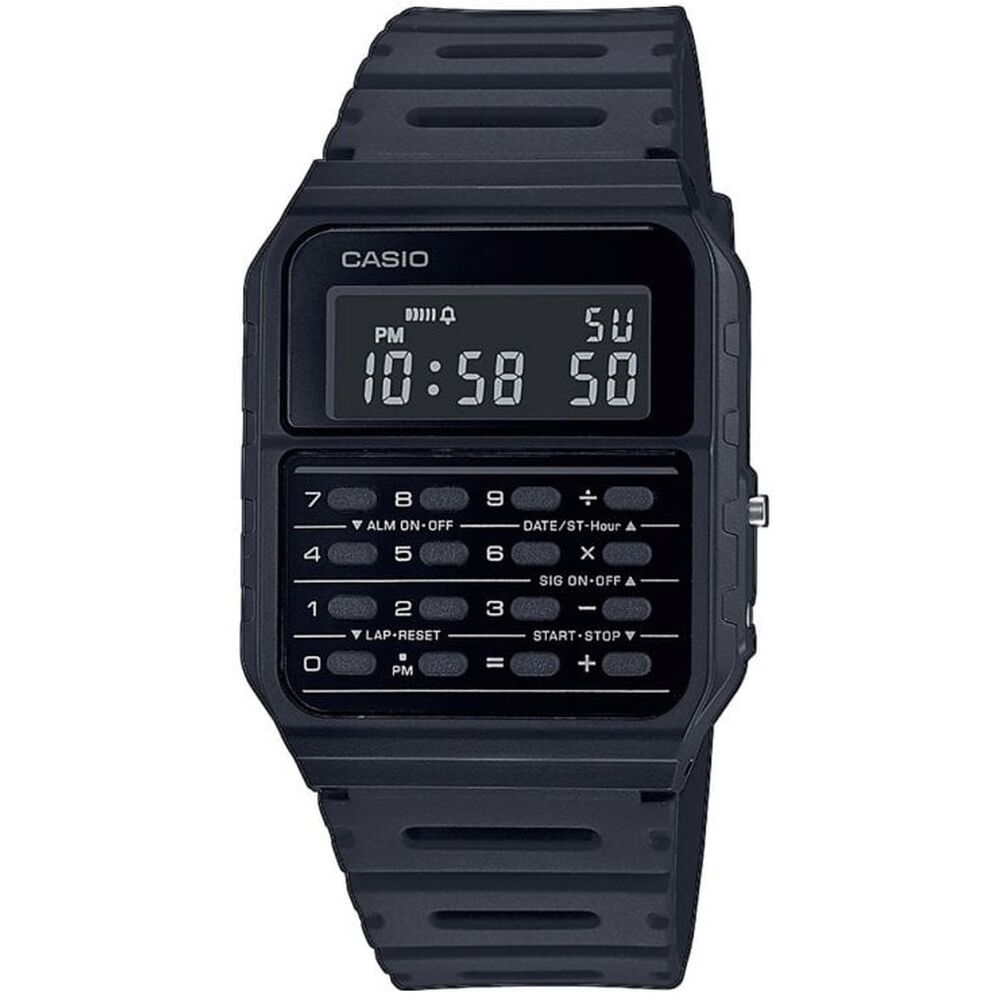Unisexklocka Casio CALCULATOR Svart