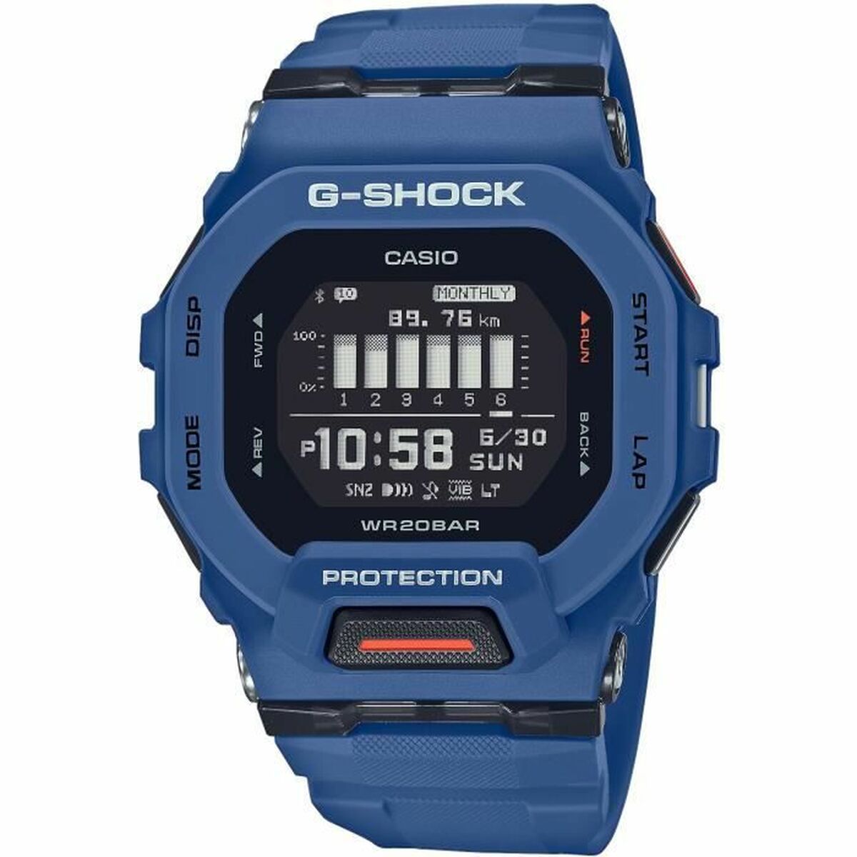 Aktivitetsarmband Casio GBD-200-2ER Blå Svart