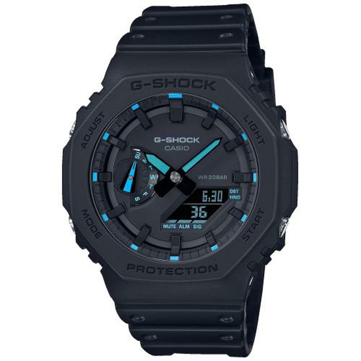 Herrklocka Casio G-Shock GA-2100-1A2ER Digital Analog Svart
