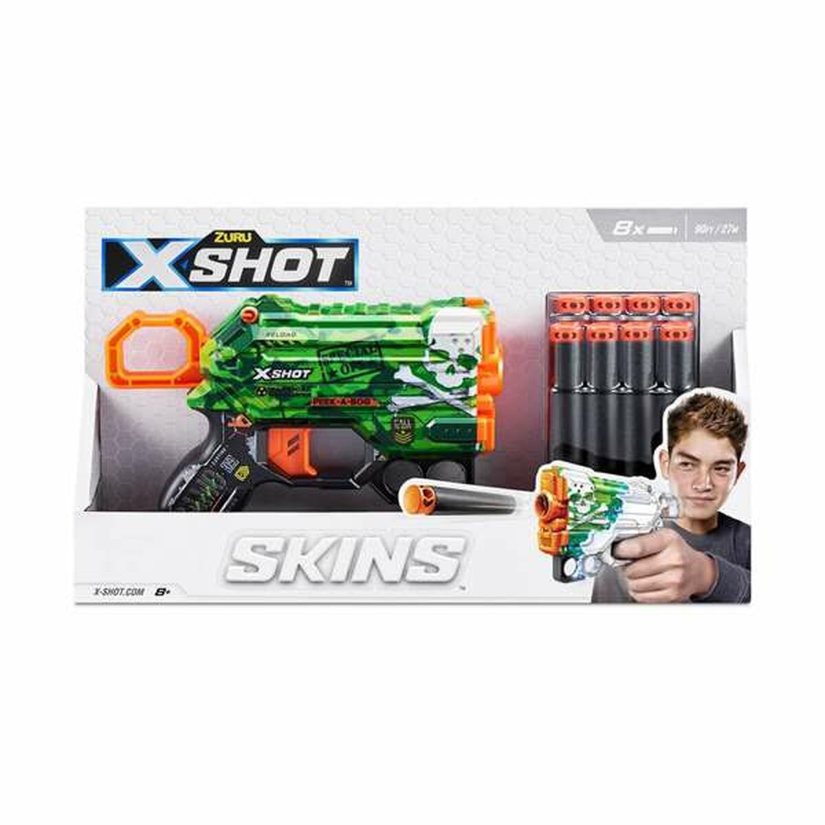 Pistol med Pilar X-Shot Skins Menace 15 x 9 x 3 cm