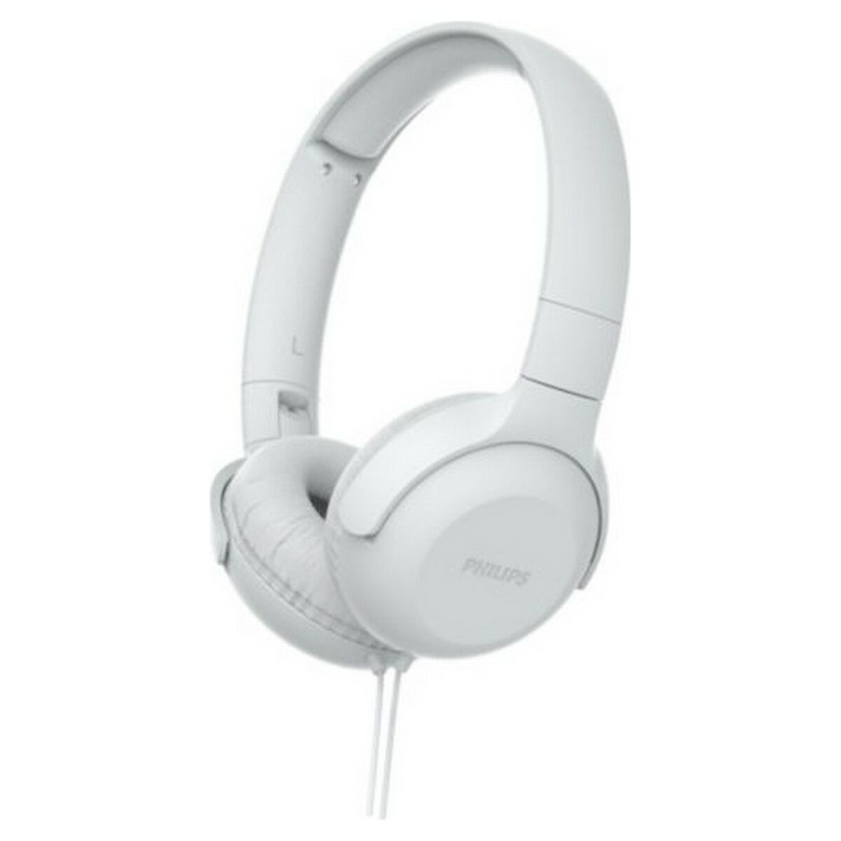 Diademhörlurar Philips Med kabel Vit