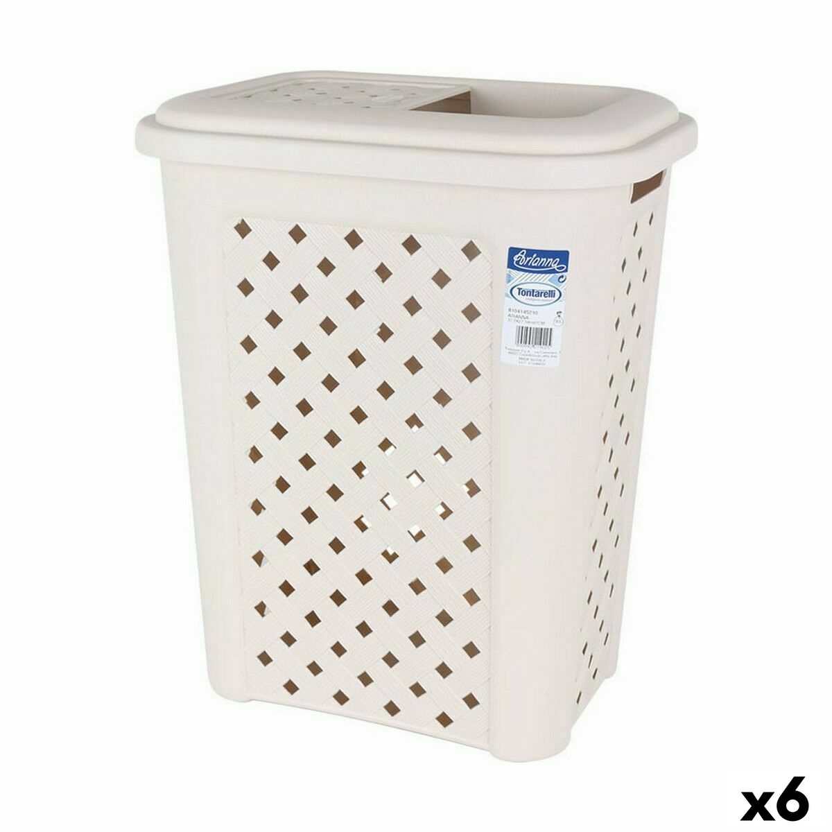 Papperskorg Tontarelli Arianna 30 L Beige (6 antal)