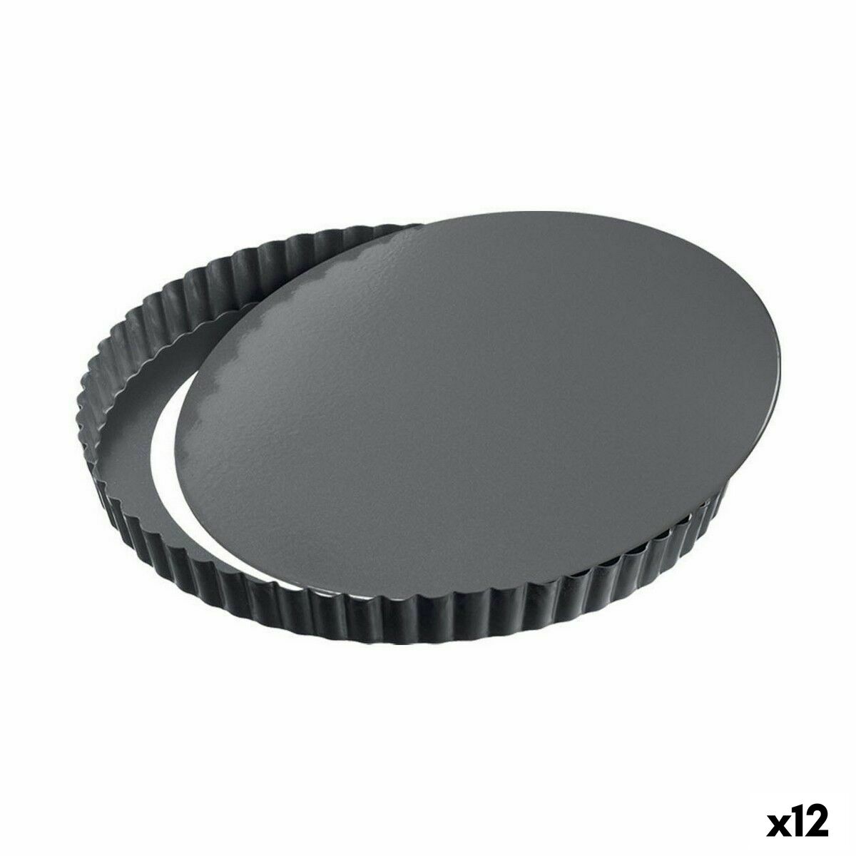 Avtagbar form Quttin Svart Kolstål 32 x 2,8 cm (12 antal)