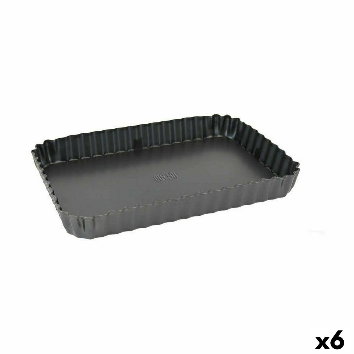 Avtagbar form Quttin Svart Kolstål 31,5 x 21,5 x 3,5 cm (6 antal)