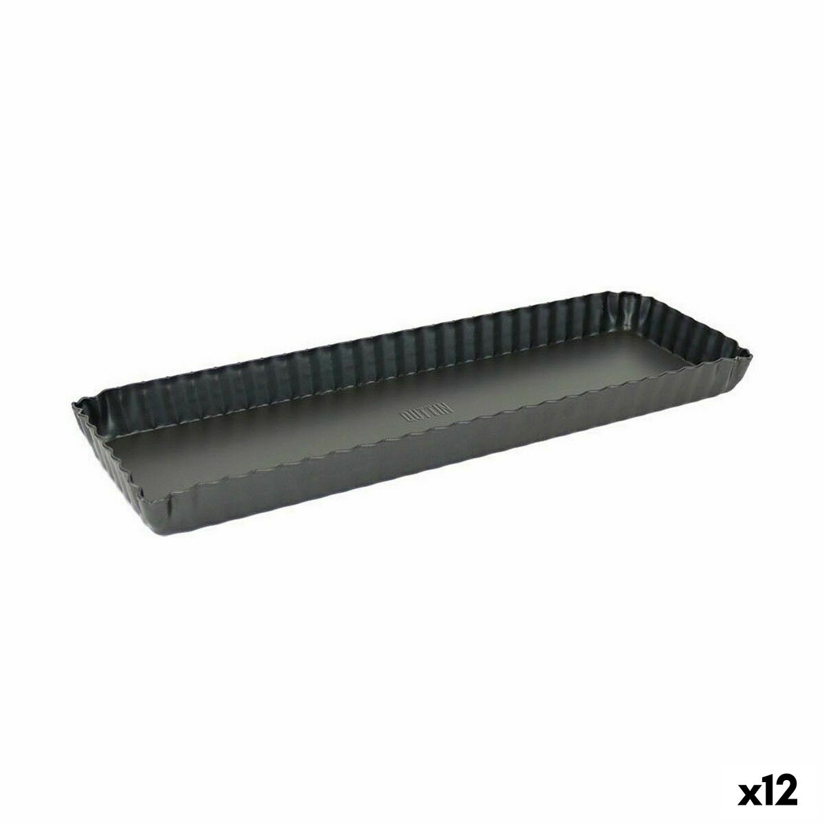 Avtagbar form Quttin Svart Kolstål 35 x 11 x 2,6 cm (12 antal)