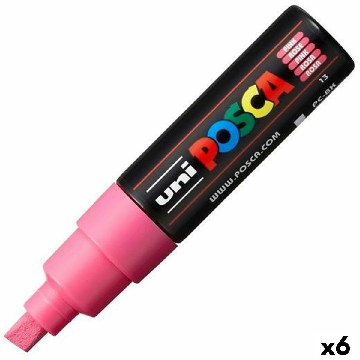 Markör POSCA PC-8K Rosa (6 antal)