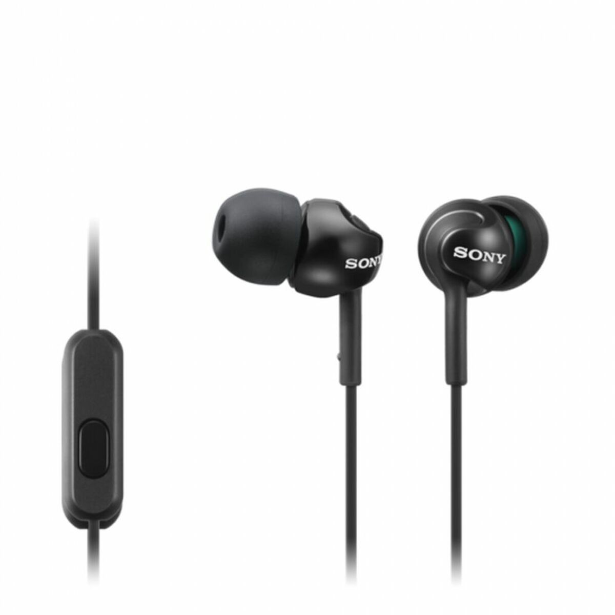 Hörlurar med Mikrofon Sony MDR-EX110AP Svart