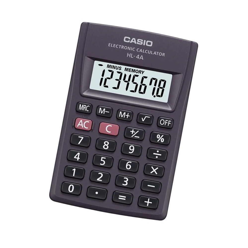 Kalkylator Casio HL-4A Grå Harts 8 x 5 cm