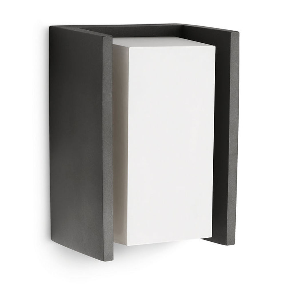 Vägglykta Philips 16351/93/16 Antracitgrå Aluminium 15 W E27 970 Lm A (4000 K) (Varmvit) (2700 K) (1 antal)