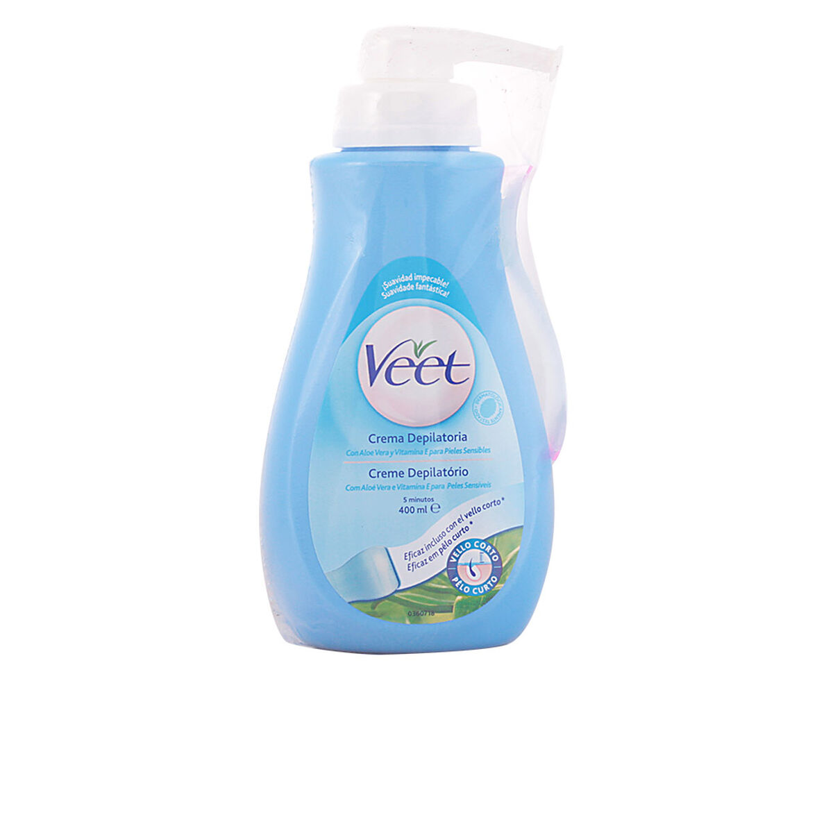 Hårborttagningskräm kropp Veet Känslig hud Aloe Vera (400 ml)