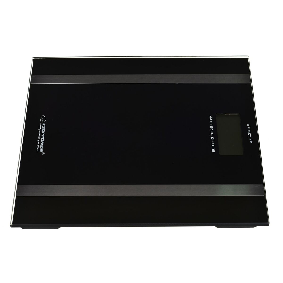 Digital Badrumsvåg Esperanza EBS018K Svart Härdat glas Batterier x 2