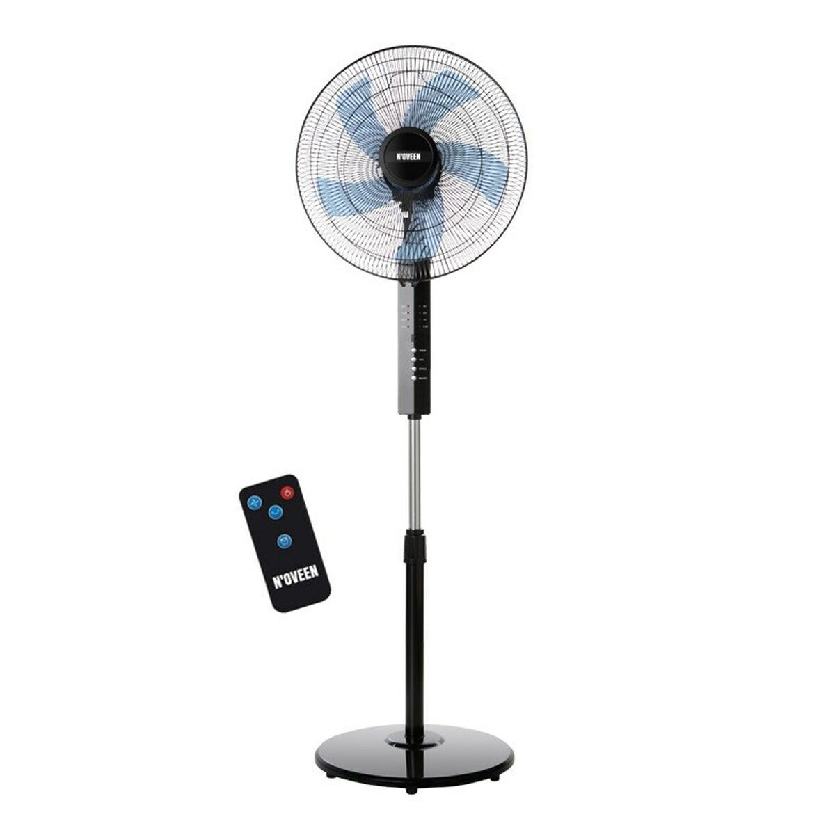 Stående Fläkt N'oveen F455 Svart 55 W