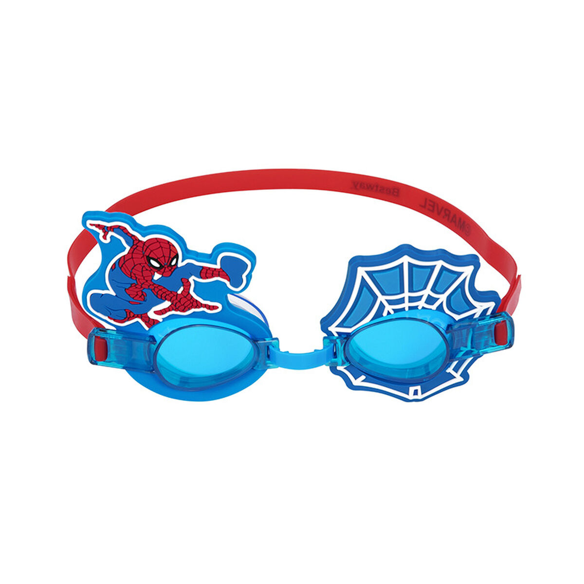 Bestway Spiderman Simglasögon för barn Silikonrem +3 år Strand och Pool 98022