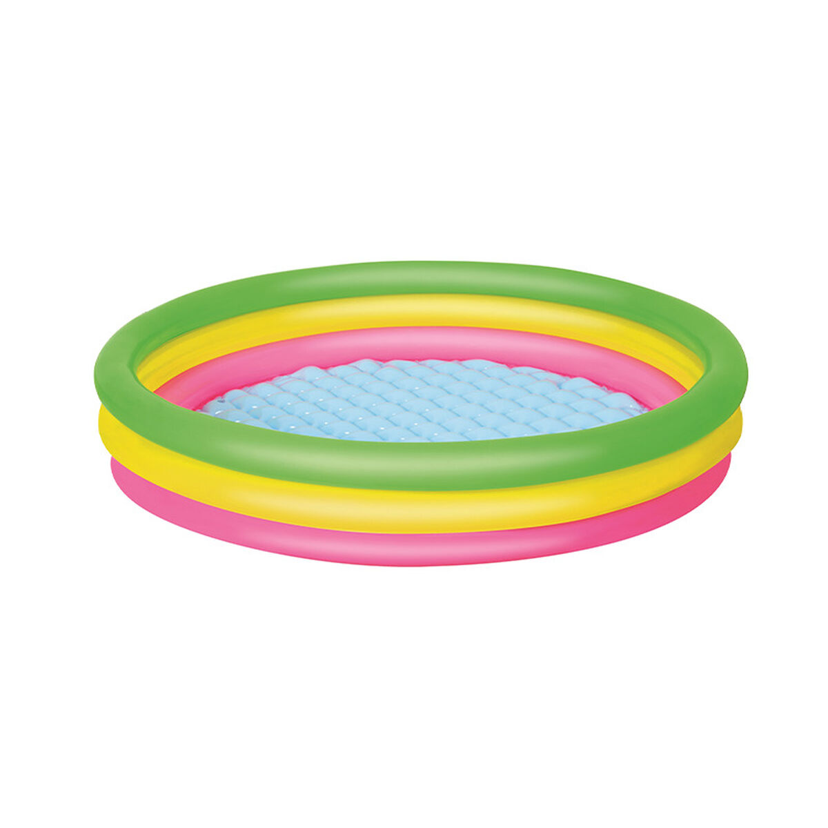 Bestway Uppblåsbar pool 3 ringar vadderad botten 152x30 cm +2 År trädgård 51103