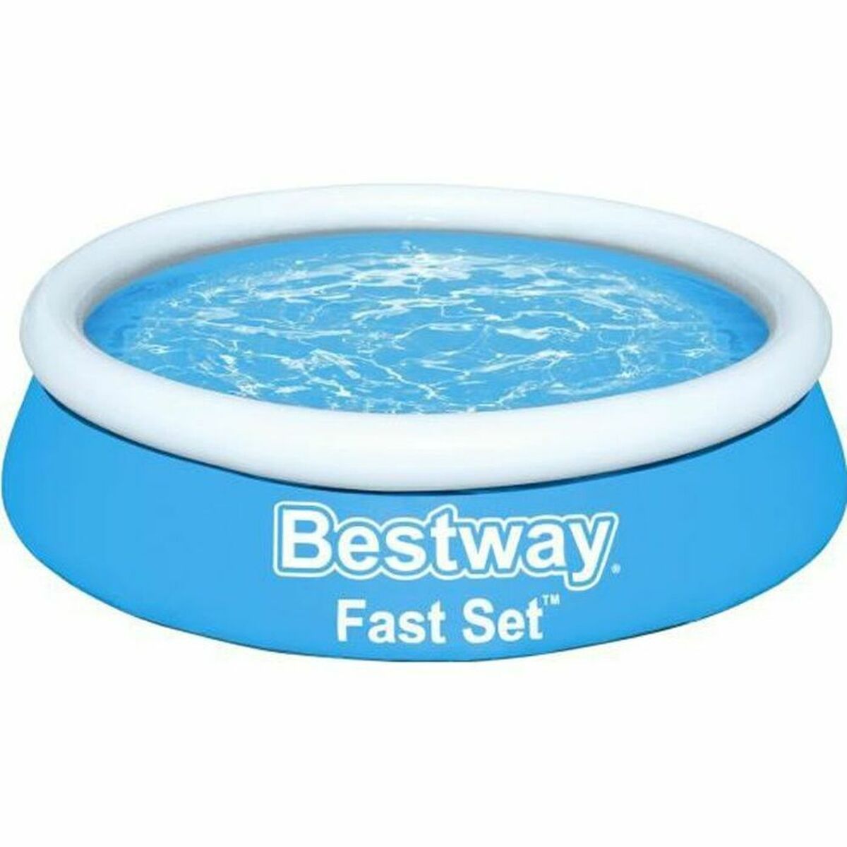 Bestway Uppblåsbar Pool Vuxen Ring 183x51 cm Trädgård 57392
