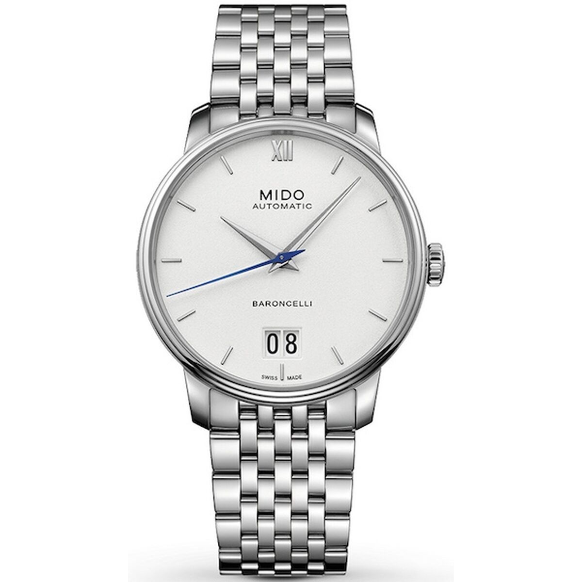 Herrklocka Mido BARONCELLI Silvrig (Ø 40 mm)
