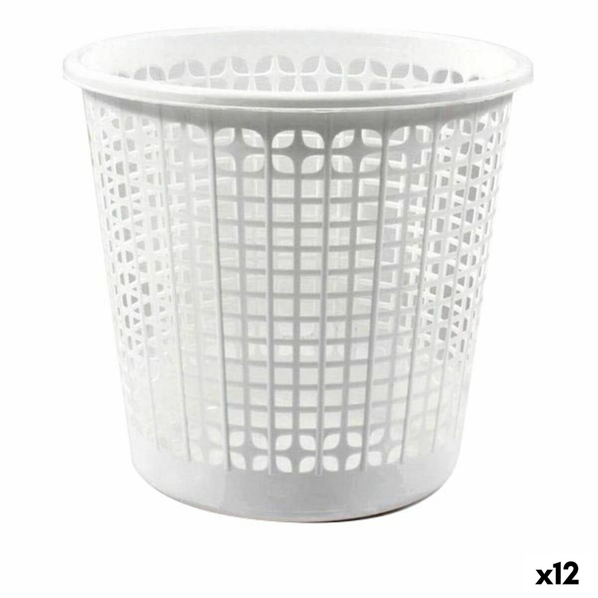 Papperskorg Dem Office Vit (12 antal) (ø 27 x 25,5 cm)