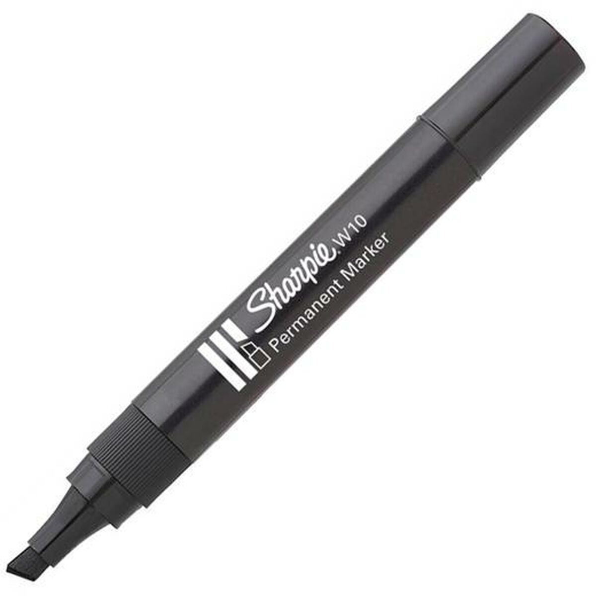 Permanent markörpenna Sharpie W10 Svart 12 antal