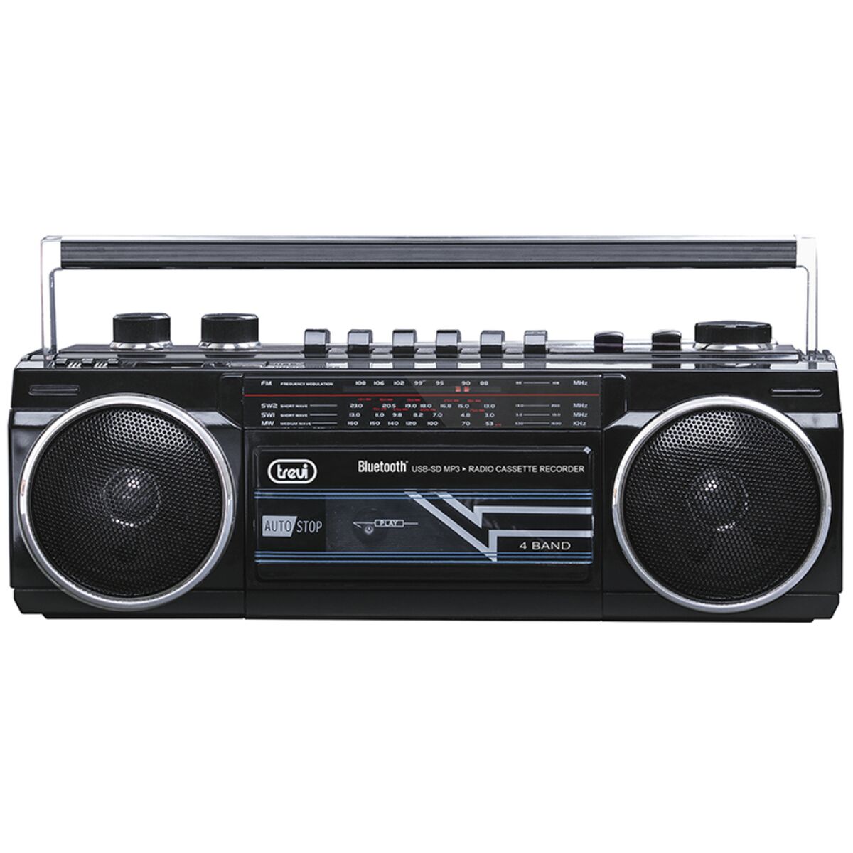 Bärbar Bluetoothradio Trevi RR 501 BT Svart