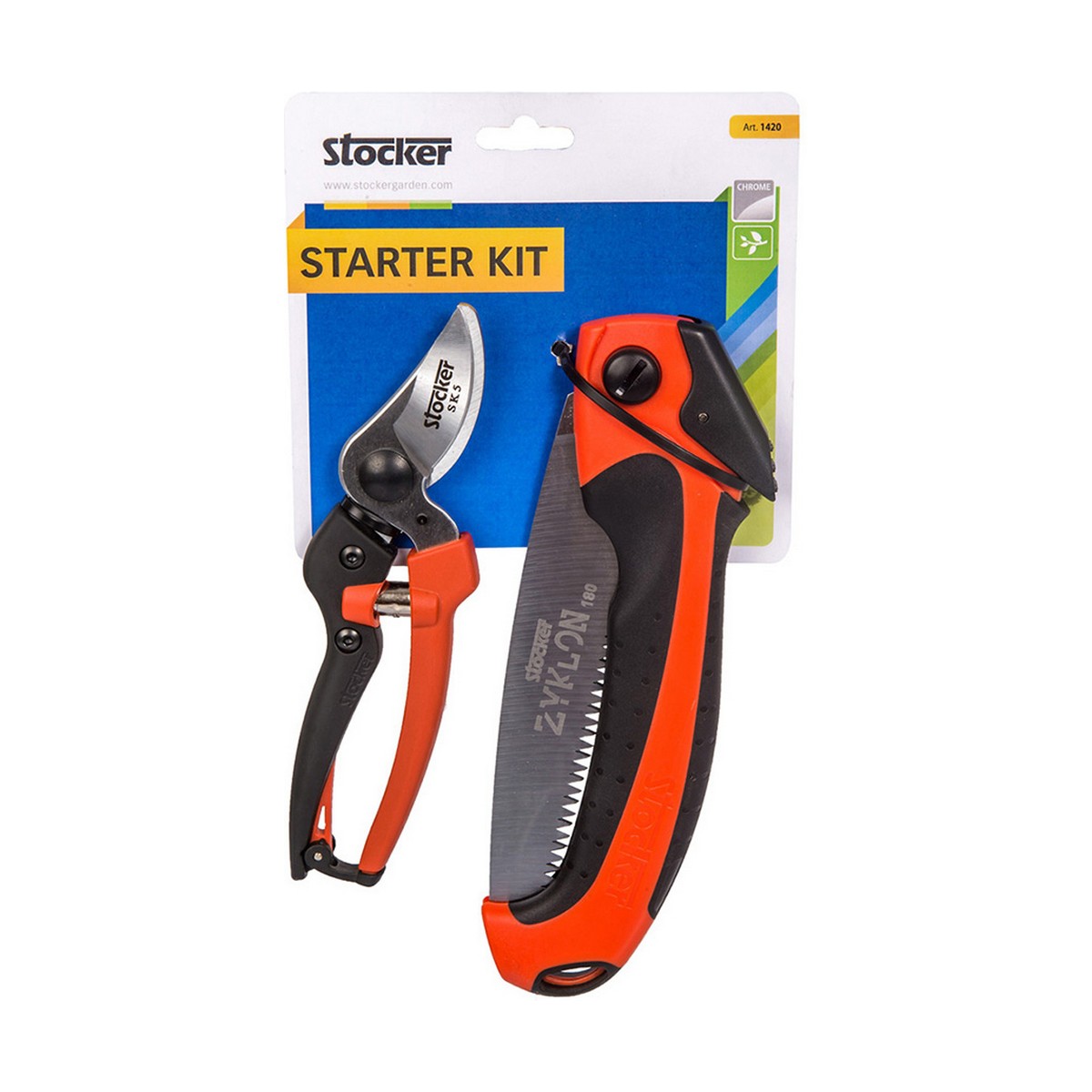 Kit med verktygssats för trädgårdsarbete Stocker Starter
