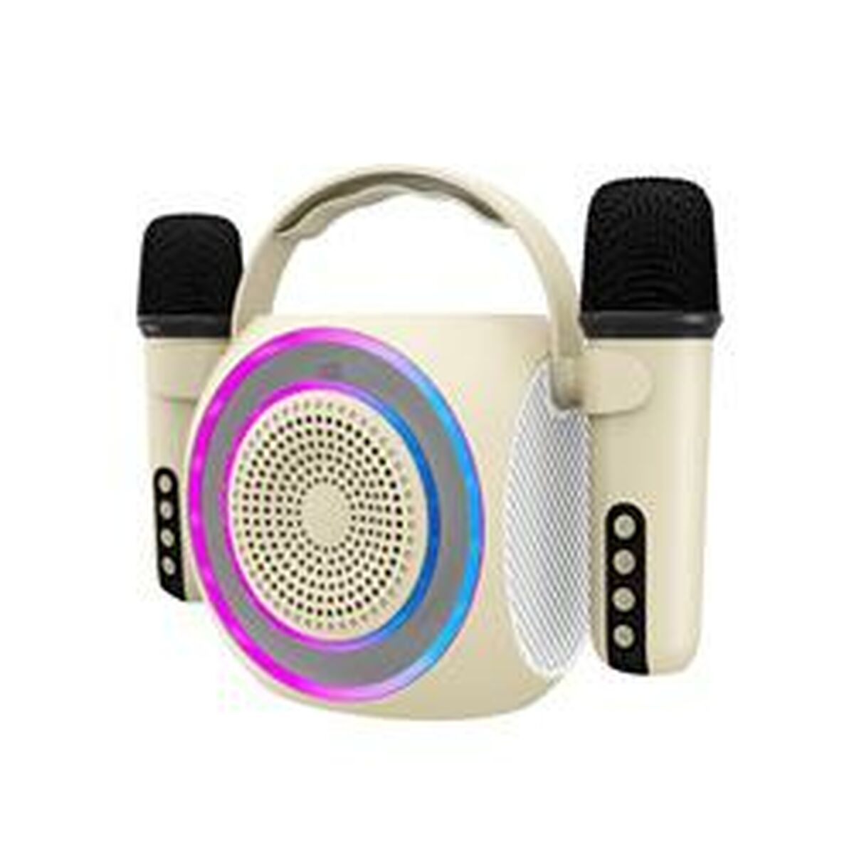 Högtalare med Karaoke Mikrofon Celly PARTYMIC2WH Vit