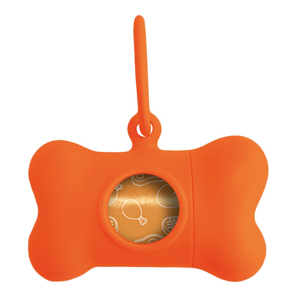 Hållare för bajspåsar United Pets Bon Ton Neon Hund Orange (8 x 4,2 x 5 cm)