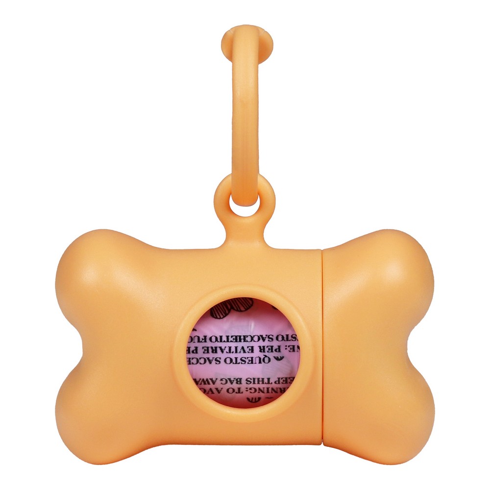 Hållare för bajspåsar United Pets Bon Ton Nano Classic Hund Orange Återvunnen plast (6 x 3 x 4 cm)