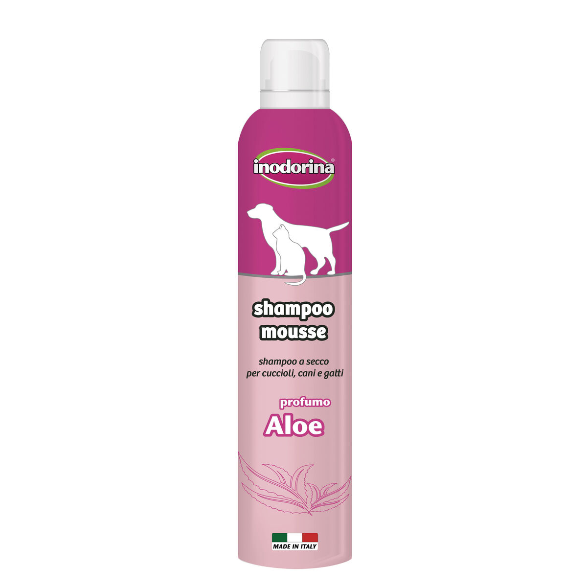 Husdjurschampo Inodorina 300 ml Skum Aloe Vera