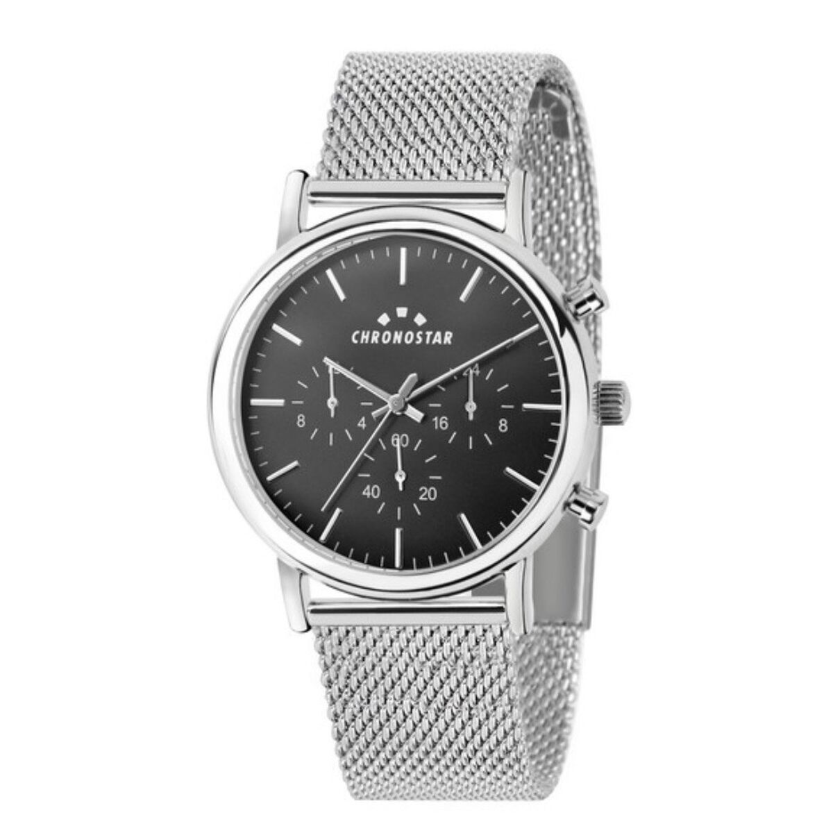 Herrklocka Chronostar R3753276002 Svart Silvrig