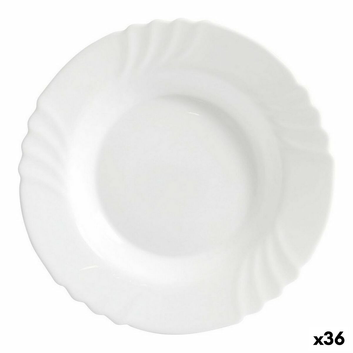 Djup tallrik Bormioli Ebro Ø 23 x 3 cm (36 antal)