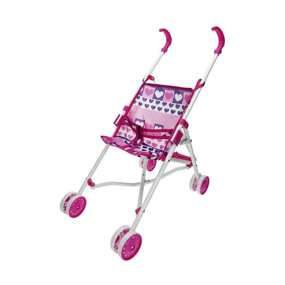 Dockvagn Reig Blå Rosa Hopfällbar 25,5 x 41,5 x 55,5 cm