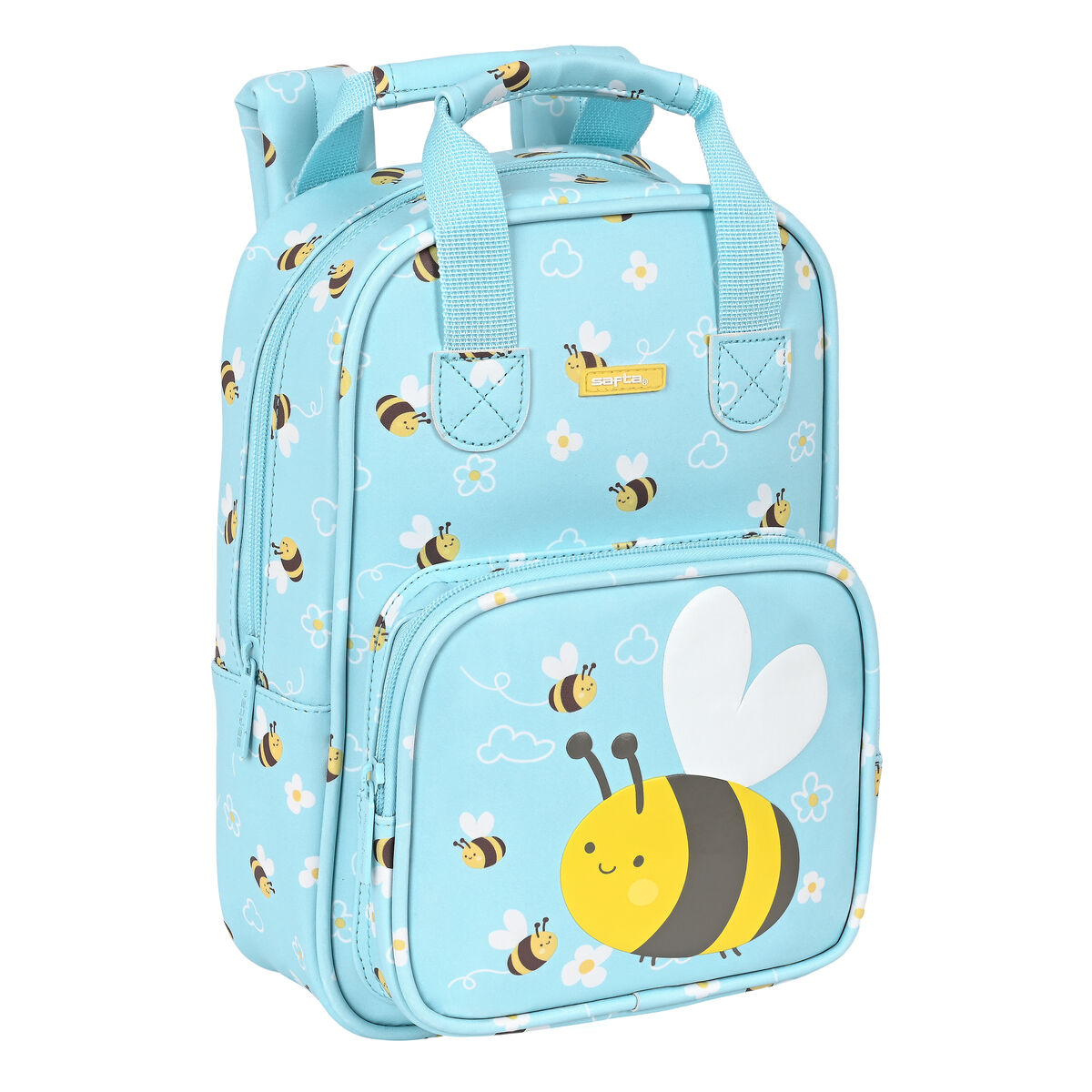 Skolryggsäck Safta Abeja Ljusblå (20 x 28 x 8 cm)