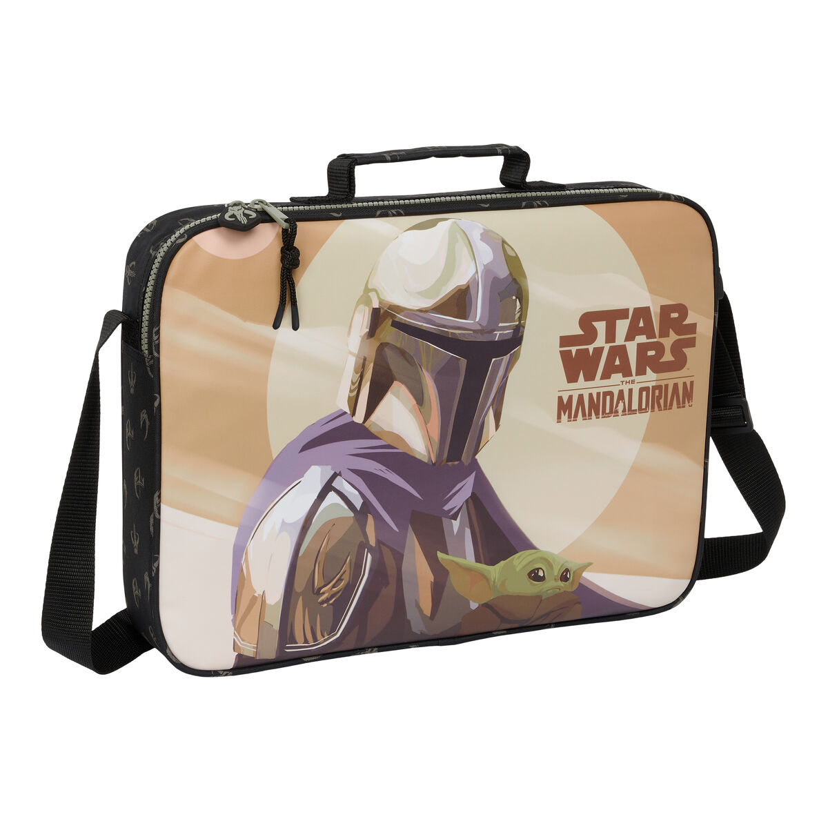 Skolväska The Mandalorian This is the way Brun Svart 38 x 28 x 6 cm