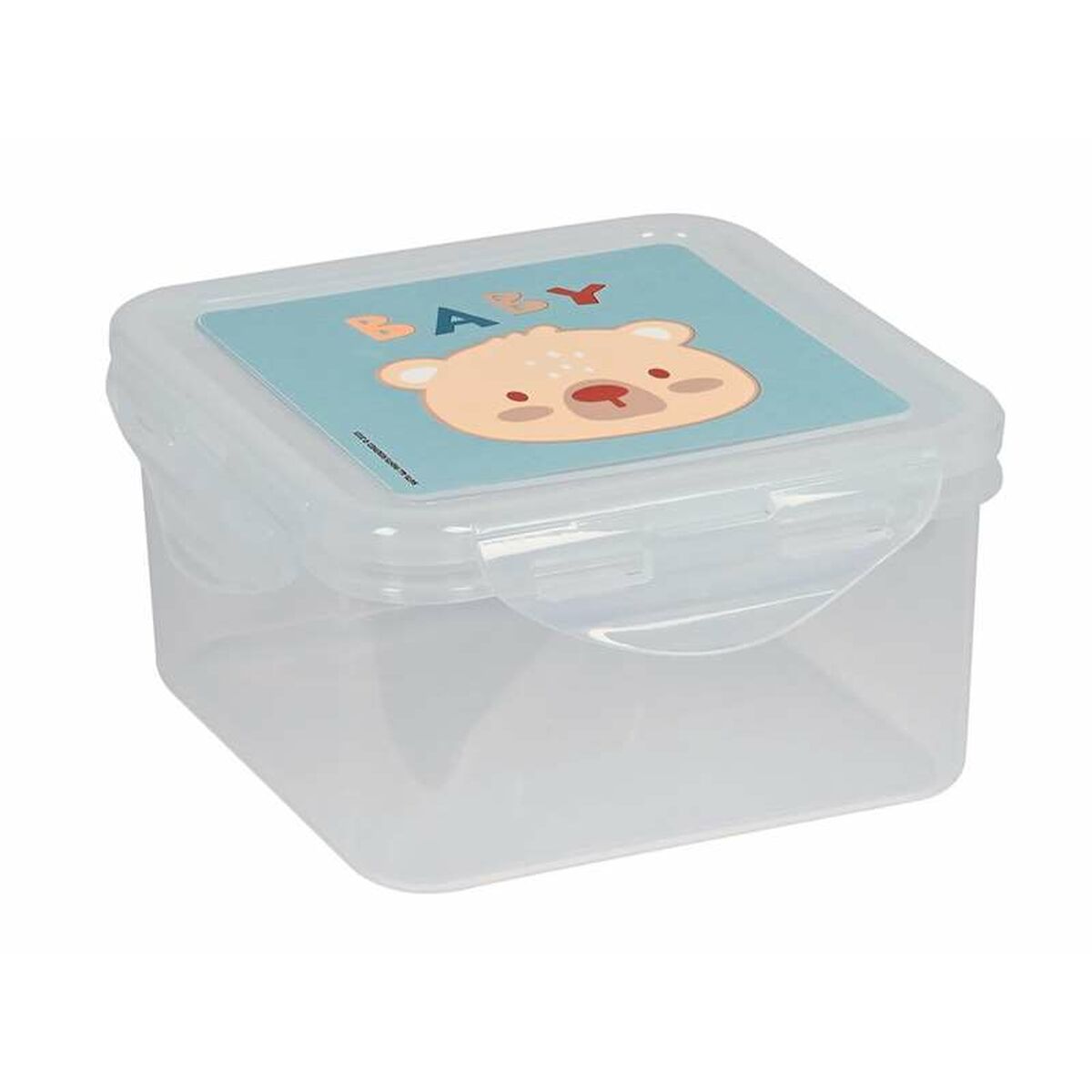 Lunchlåda Safta Baby bear Pastellblå Polyuretan 13 x 7,5 x 13 cm