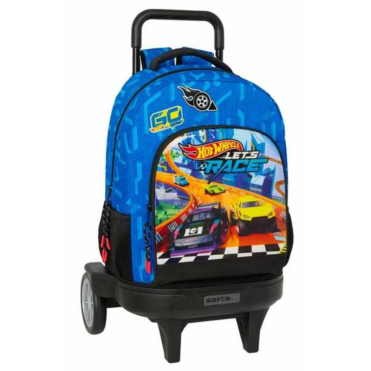 Skolryggsäck Hot Wheels Let's race Blå Svart 33 x 45 x 22 cm