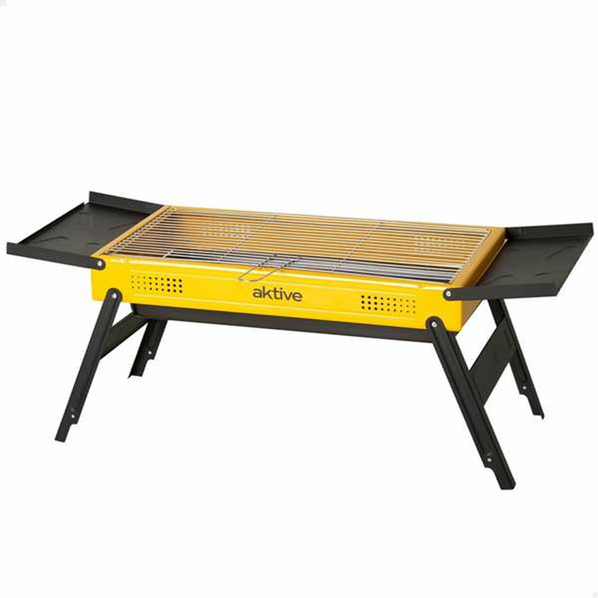 Bärbar Grill Aktive Stål 89 x 33 x 33 cm Gul